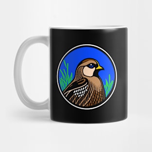 Good Ol Bobwhite Patch with Color Background - If you used to be a Bobwhite , a Good Old Bobwhite too, you'll find this bestseller critter patch design with the McLaren Tartan background perfect. Mug